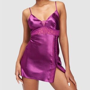 Purple Fredrick’s of holly wood babydoll nightgown purple